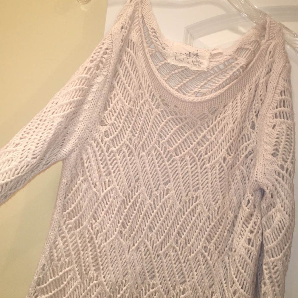 Anthropology, Angel of the North creme sweater
